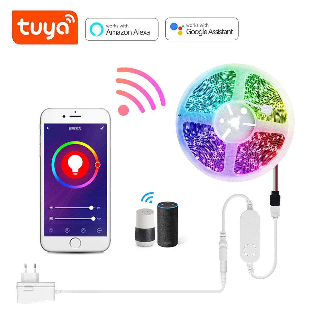Tuya Ʈ WIFI LED Ʈ  RGB App  Ʈ..